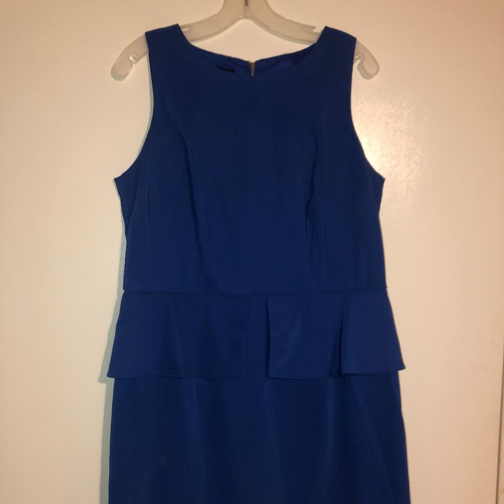 Blue Peplum Dress